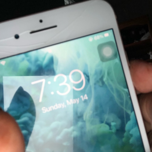 iPhone 8 Plus cracked on top and. That’s all